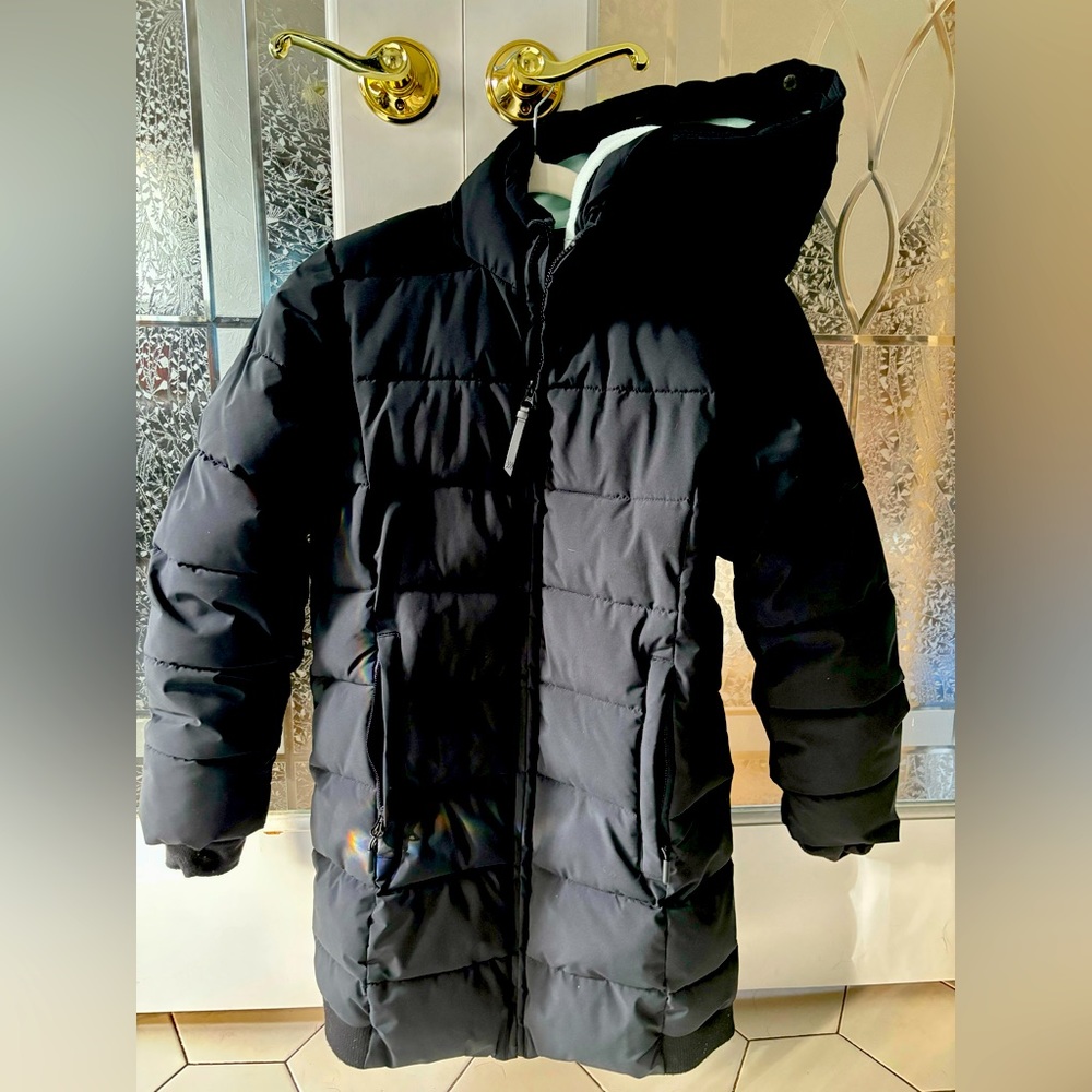 All in motion mid length girls jacket black